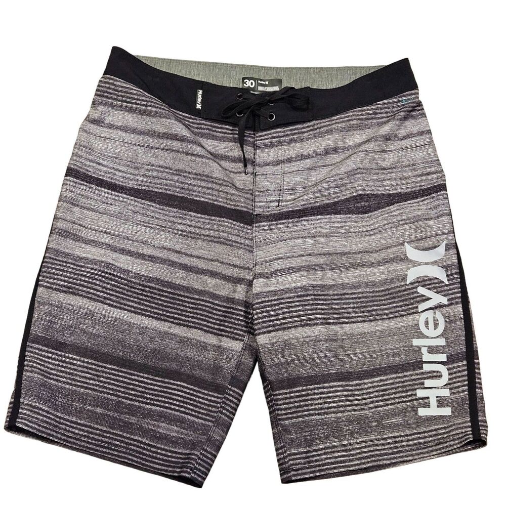 Hurley Men's Phantom Board Shorts Logo on Leg Swimwear Size 30 Drawstring